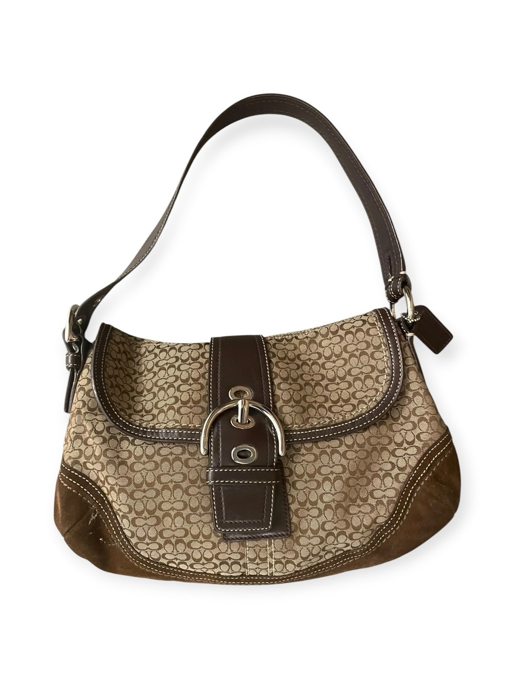 Y2K Coach Soho Signature Buckle Flap Shoulder Bag 
Downtown romantic
